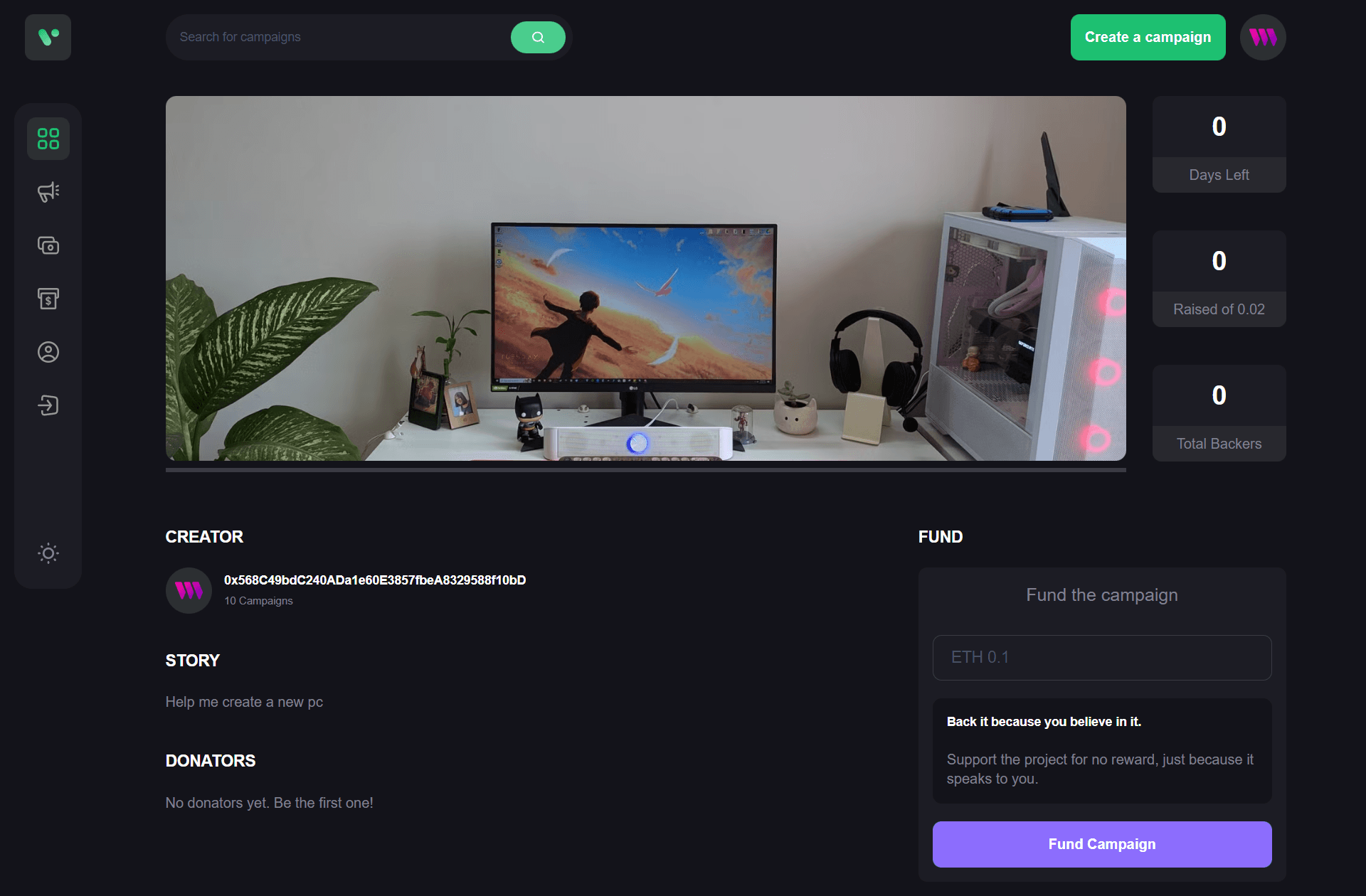 Web3 Crowdfunding Platform