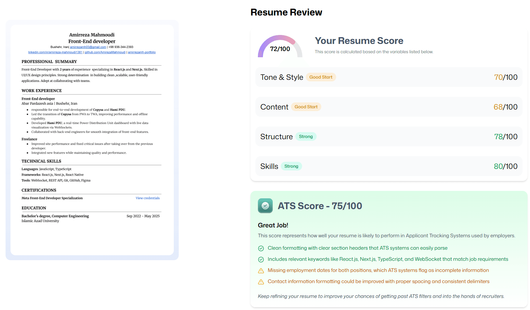 AI Resume Analyzer